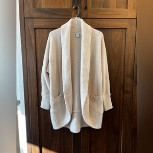 cupcakes & cashmere Cream Open-Front Plush Cardigan